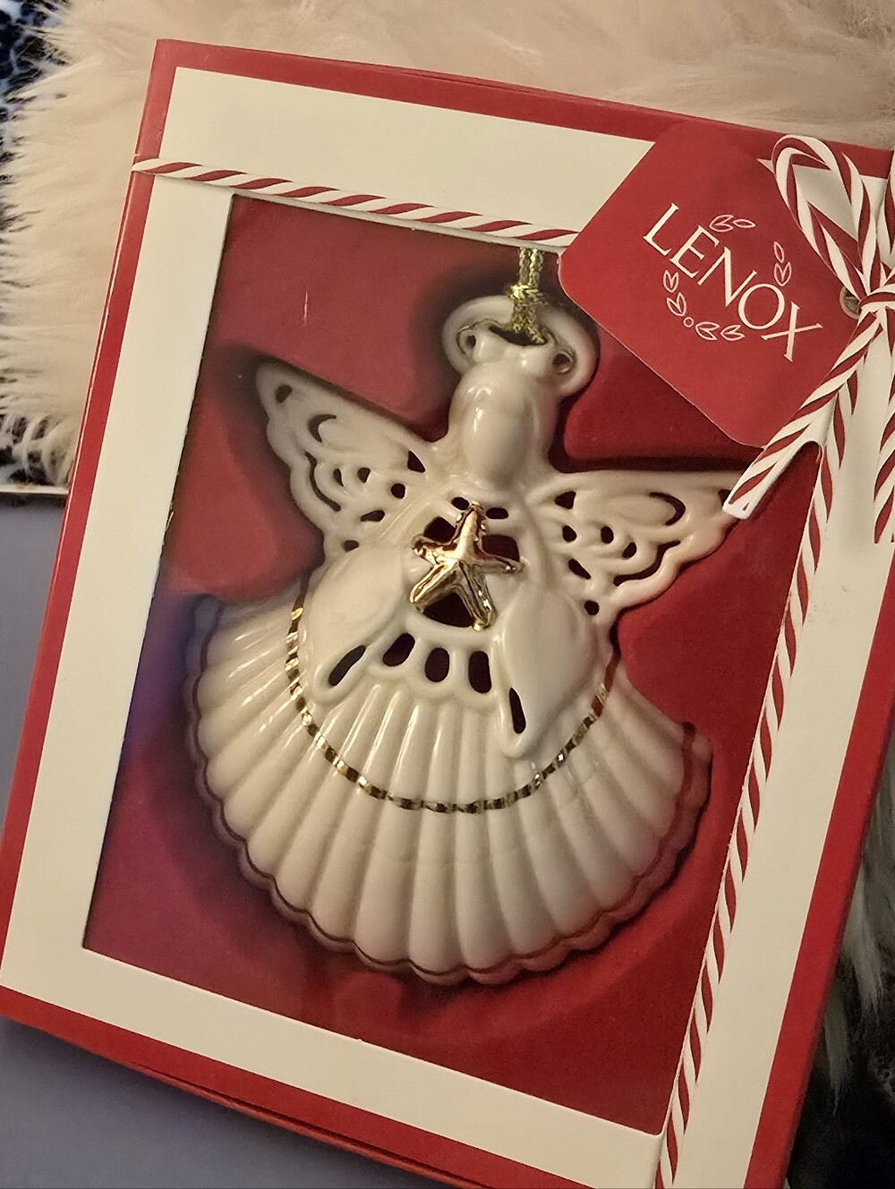 Lenox Angel Of The Sea Ornament Clam Shell